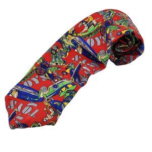 Pagliano Silk Mens Tie Toys Milan Newyork